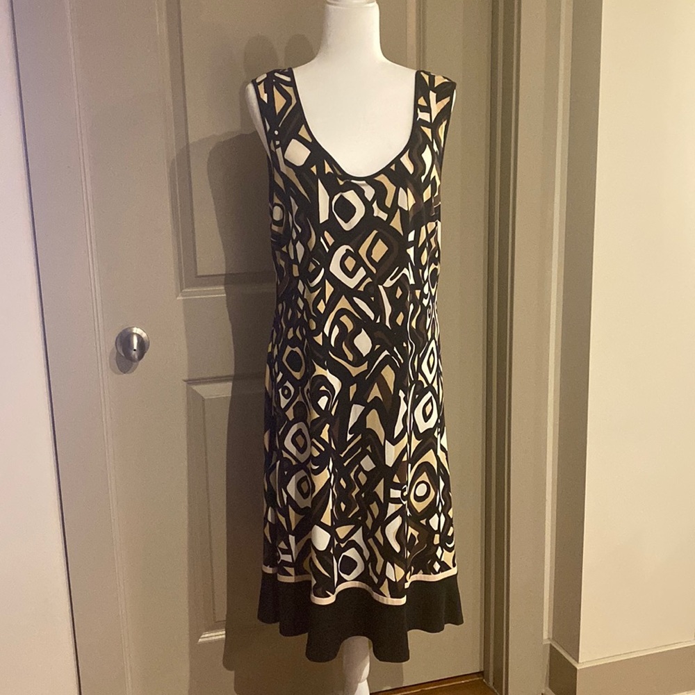 Black Brown Tan White dress